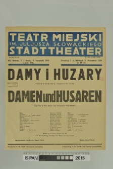DAMY I HUZARY DAMEN und HUSAREN