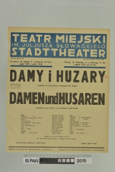 DAMY I HUZARY DAMEN und HUSAREN