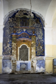 Bobowa, bożnica, wnętrze, aron ha-kodesz.