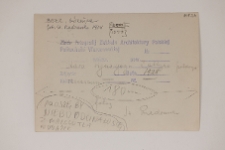 Bełz, synagoga, verso fotografii.
