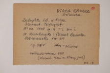 Biała Rawska, synagoga, notatka.