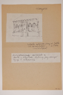 Białystok, Synagoga Stara, szkic elewacji.