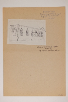 Białystok, Synagoga Stara, szkic elewacji.