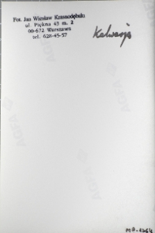 Kalwaria, synagoga Letnia, opis na rewersie fotografii.