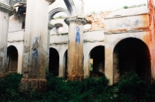 Kalwaria, synagoga Letnia, wnętrze, bima.