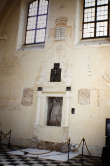 Kraków Kazimierz, bożnica Izaaka, wnętrze, polichromia, aron ha-kodesz.