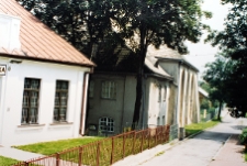 Łęczna, duża synagoga, widok od południowego zachodu.