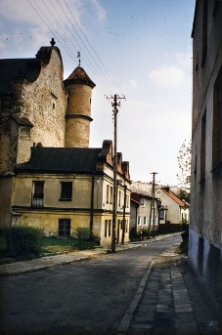 Lesko, synagoga, widok od strony północno-zachodniej.