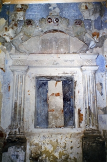 Nowy Korczyn, synagoga, wnętrze, aron ha-kodesz.