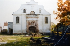 Orla, synagoga, elewacja frontowa, widok od wschodu.