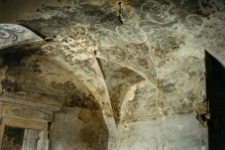 Pińcz&oacute;w, Stara Synagoga, wnętrze, sklepienie, polichromia.