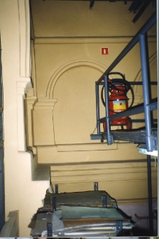 Rzeszów, Synagoga Staromiejska (ob. archiwum), wnętrze, fragment dekoracji architektonicznej.