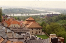 Sandomierz, synagoga, widok z Bramy Opatowskiej.