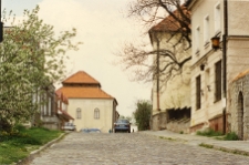 Sandomierz, synagoga, widok od frontu.