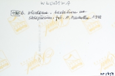 Włodawa, Wielka Synagoga, wnętrze, opis na rewersie fotografii.