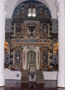 Włodawa, Wielka Synagoga, wnętrze, Aron ha-kodesz.