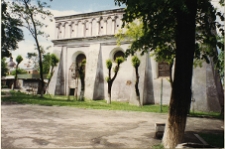 Ż&oacute;łkiew, synagoga "Sobieski-szul", elewacja wschodnia.