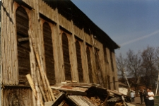 Żyżmory, synagoga drewniana, elewacja.