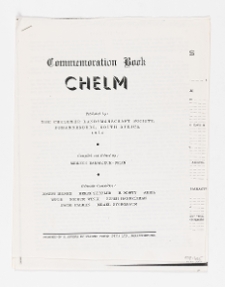 Chełm, Commemoration Book Chelm - strona tytułowa.