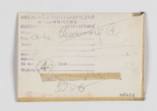 Chodorów, synagoga, verso fotografii.