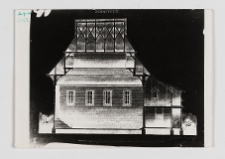 Chodorów, synagoga, przekrój.