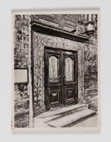 Chodor&oacute;w, synagoga, wnętrze, detal.