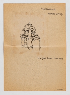 Częstochowa, Nowa Synagoga, szkic.