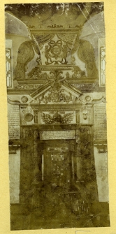 Dubno, wnętrze synagogi, aron ha kodesz