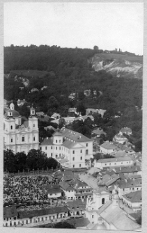 Krzemieniec, miasto z lotu ptaka.