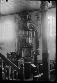Ołyka, synagoga, aron ha kodesz.