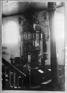 Ołyka, synagoga, aron ha kodesz.