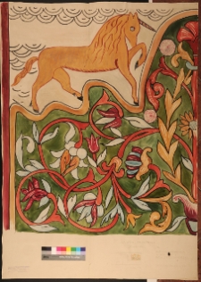 Połaniec, synagoga, fragment dekoracji malarskiej.