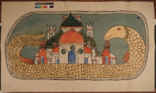 Połaniec, synagoga, fragment dekoracji malarskiej.