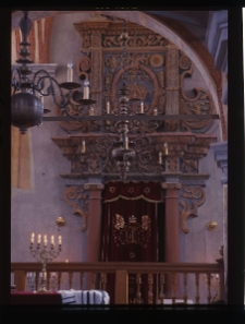 Tykocin, Wielka Synagoga, wnętrze, aron ha-kodesz.