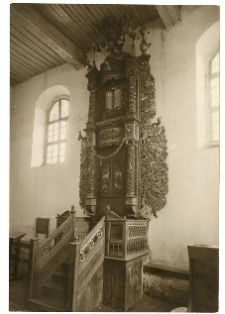 Zelwa, synagoga, aron ha-kodesz.