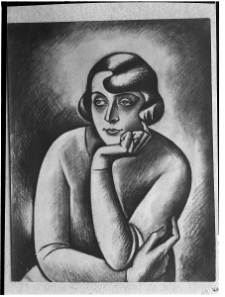Berlewi Henryk, Portret Janiny Kasińskiej, 1929, olej