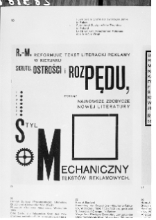 Berlewi, Henryk, Prospekt biura Reklama-Mechano, 1924, druk