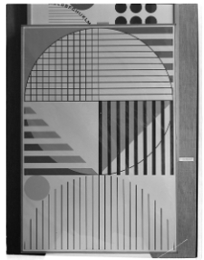Berlewi, Henryk, Konstrukcja strukturalna. Mechano-faktura w 1,5 koła, 1963, farba syntetyczna