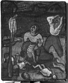 Rosenstein, Erna, Scena z Getta, 1946, olej