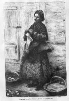 Gierymski, Aleksander, Handlarka owoc&oacute;w, 1880, rycina według obrazu