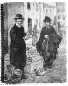 Gierymski Aleksander (?), Scena rodzajowa, olej