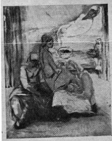 Gottlieb, Leopold, Narodziny dziecka, 1935