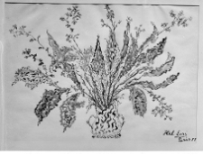 Hel, Enri, (Berlewi, Helena), Na nutę ludową, 1955, gwasz