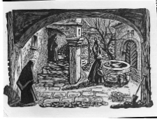 Hiszpańska-Neumann, Maria, Ilustracja do dramatu "Jerma" F. Garci Lorca, 1954, drzeworyt