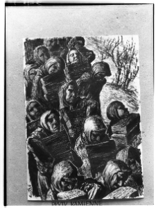 Hiszpańska, Maria, Płyty kamienne, 1946, rysunek
