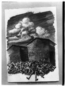 Hiszpańska, Maria, Czerwonka - tyfus - gruźlica, 1946, rysunek