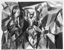 Kantor, Tadeusz, Twarze, 1946, akwarela, tusz