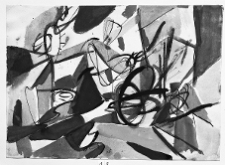 Kantor, Tadeusz, kompozycja abstrakcyjna, 1949, akwarela, tusz