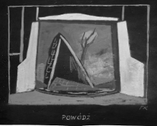 Kantor, Tadeusz, Projekt dekoracji do sztuki "Dwa Teatry" J. Szaniawskiego, gwasz