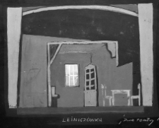 Kantor, Tadeusz, Projekt dekoracji do sztuki "Dwa Teatry" J. Szaniawskiego, gwasz